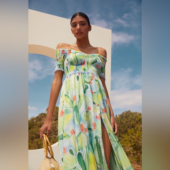 Gorgeous Charo Ruiz Ibiza Aryana Barbary-print midi Long Dress😍 - Picture 11 of 16